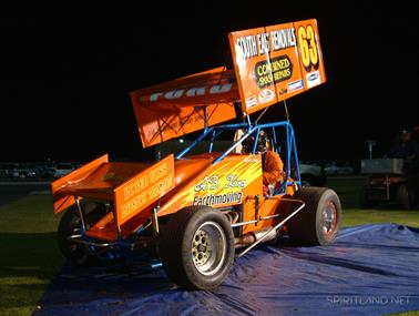 Speedcar ready to go, Kwinana Motorplex, Western Australia